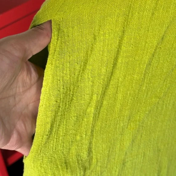 Stitchdrop Cap Sleeve Layered Ruffle Tiered Lime Green Maxi Dress in Size Small - Picture 5 of 10